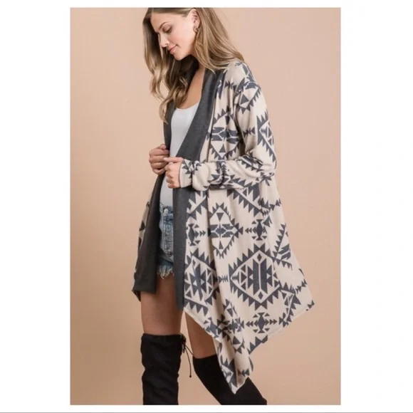 ❗️NEW❗️Aztec Open Cardigan - Picture 7 of 8